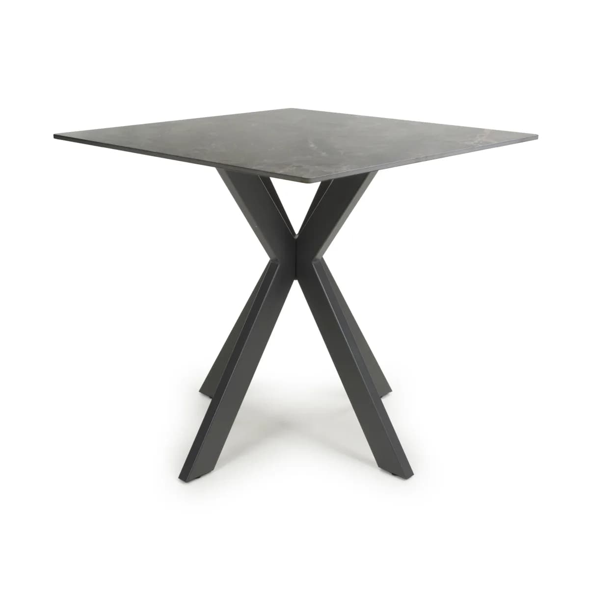 Tokyo Square 80cm Ceramic Grey Dining Table