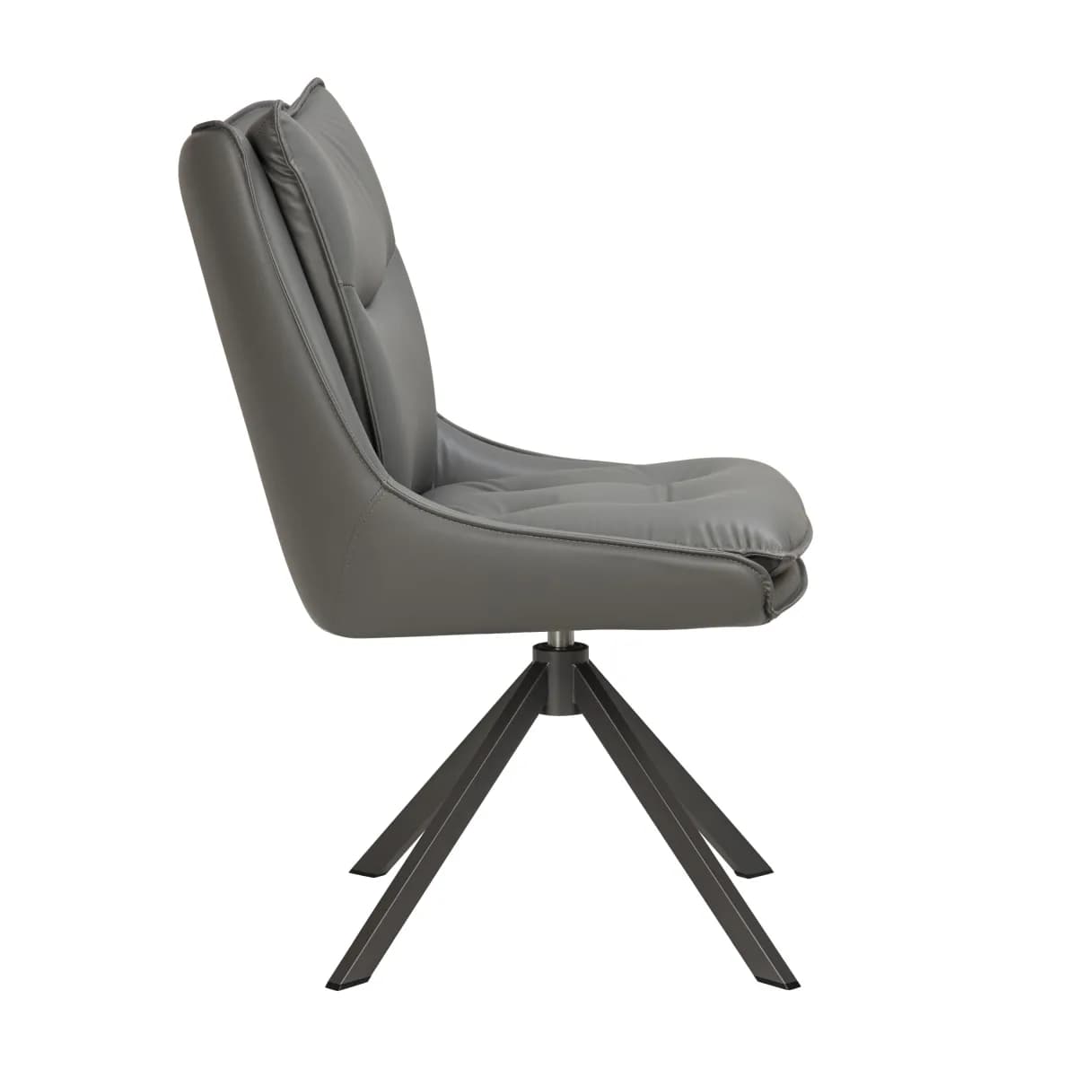 Vogue Leather Effect Grey Dining Chair