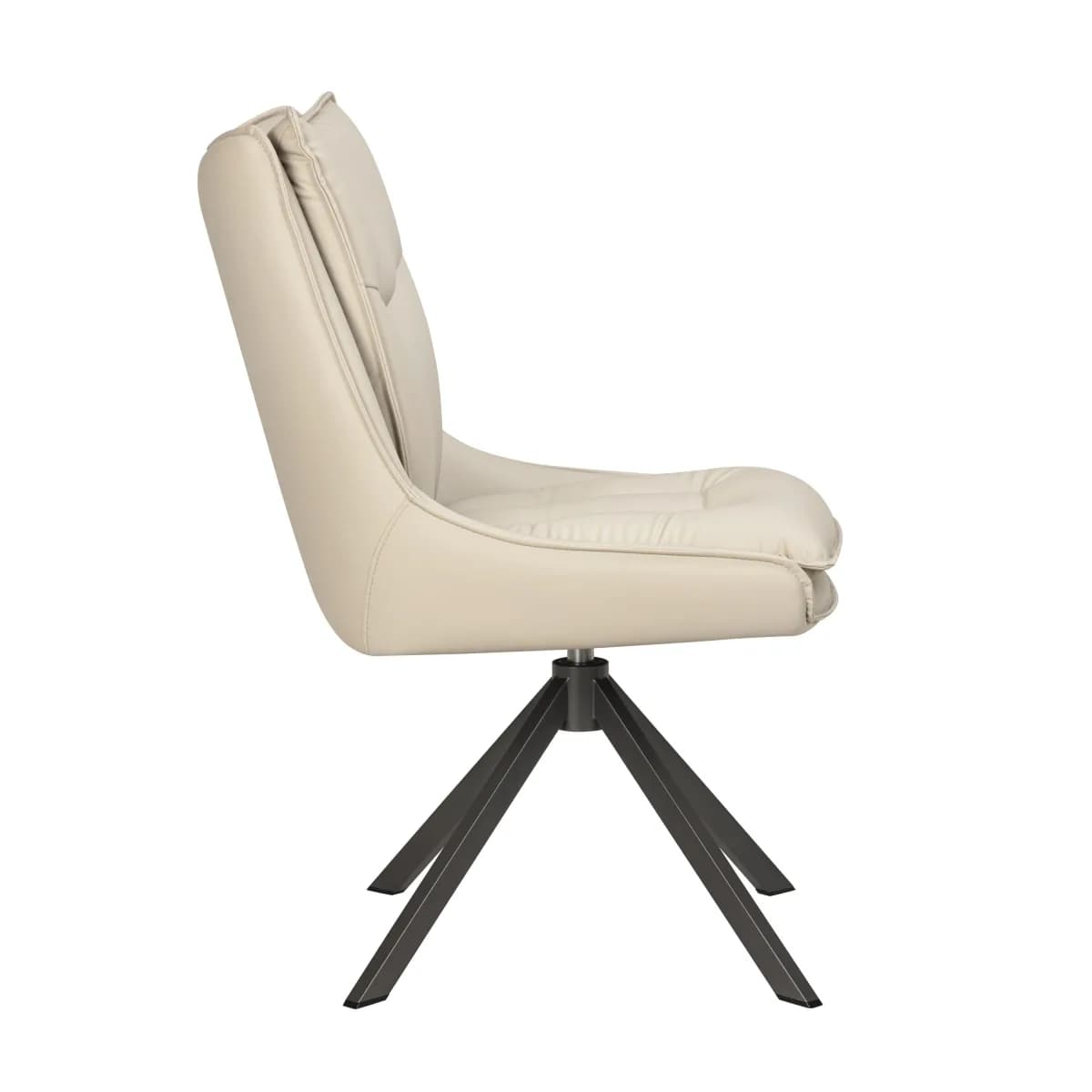 Vogue Leather Effect Stone Dining Chair