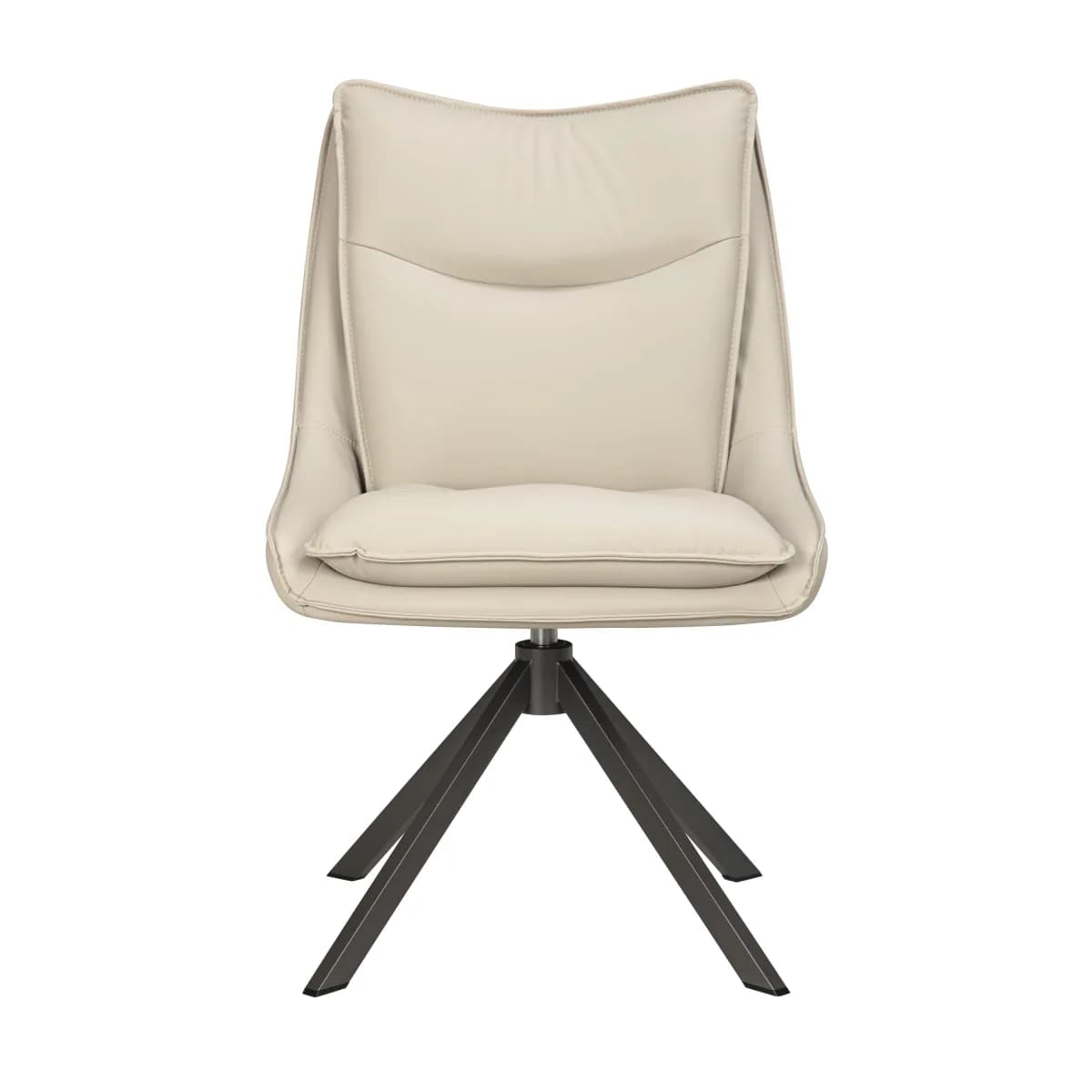 Vogue Leather Effect Stone Dining Chair
