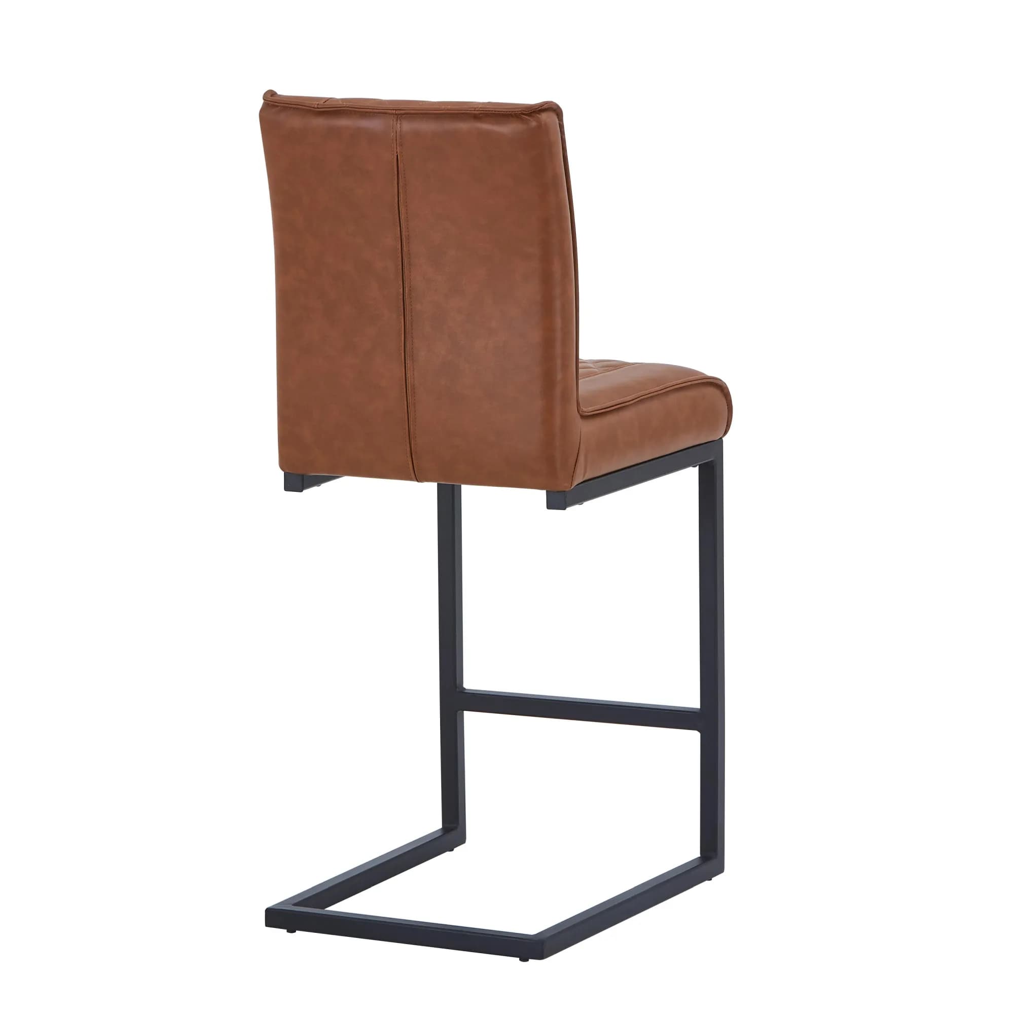 Warwick Leather Effect Tuscan Tan Bar Stool