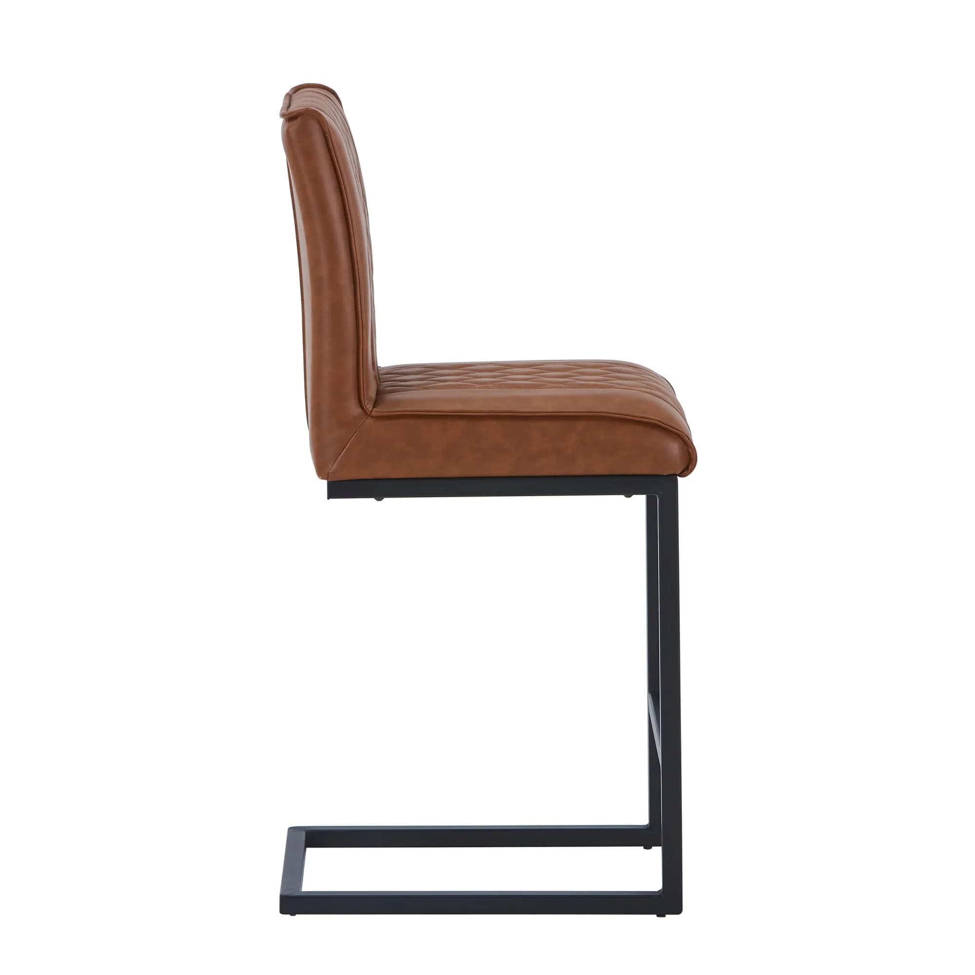Warwick Leather Effect Tuscan Tan Bar Stool