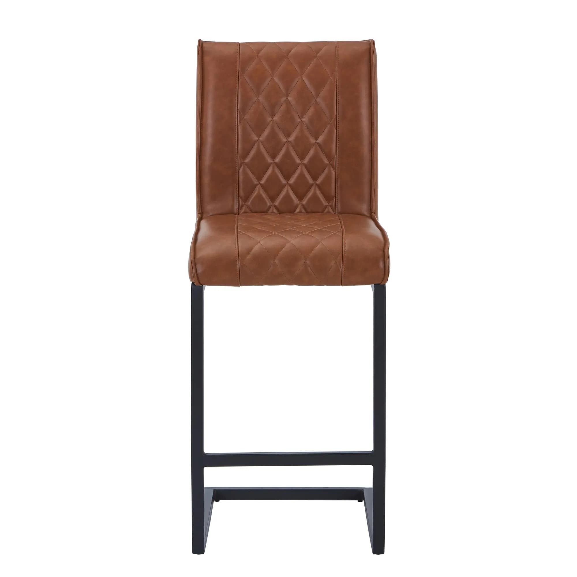 Warwick Leather Effect Tuscan Tan Bar Stool